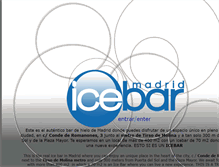 Tablet Screenshot of icebarmadrid.com